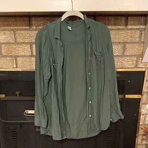 Old Navy Sage Green Casual Shirt